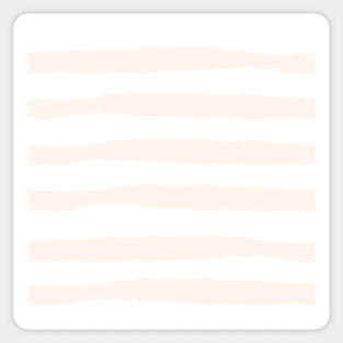 Coral Watercolor Stripe Sticker